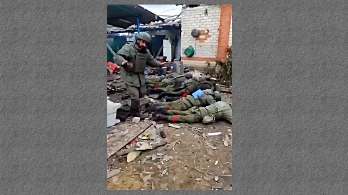 Последние минуты жизни военнопленных. Кадр из видео: t.me/opersvodki/10866