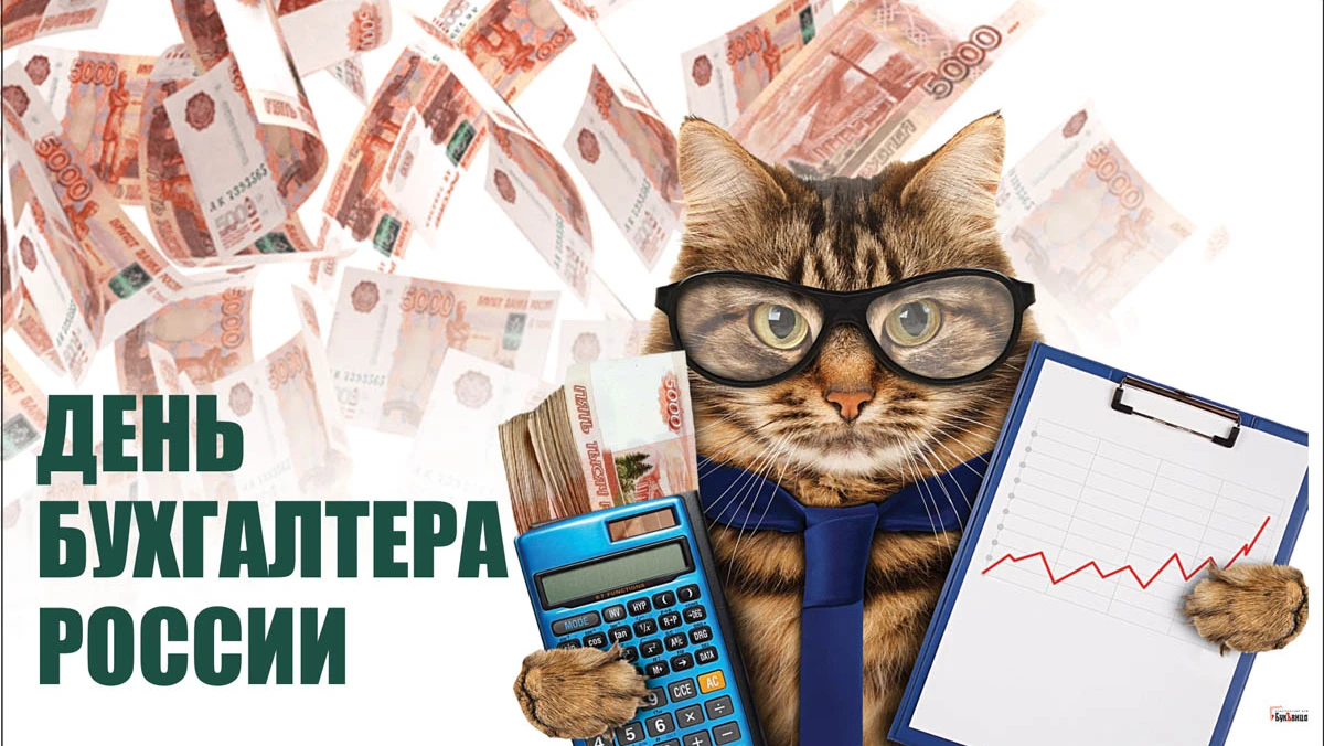 Богатые открытки и  душевные стихи в День бухгалтера России для поздравления 21 ноября