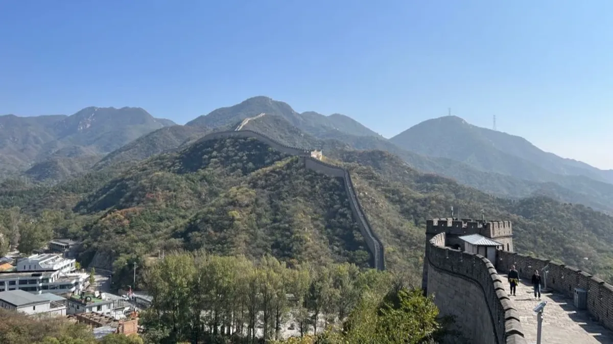 Вид на Великую Китайскую стену 7 октября 2022 года. Фото: Стивен Цзян/CNN